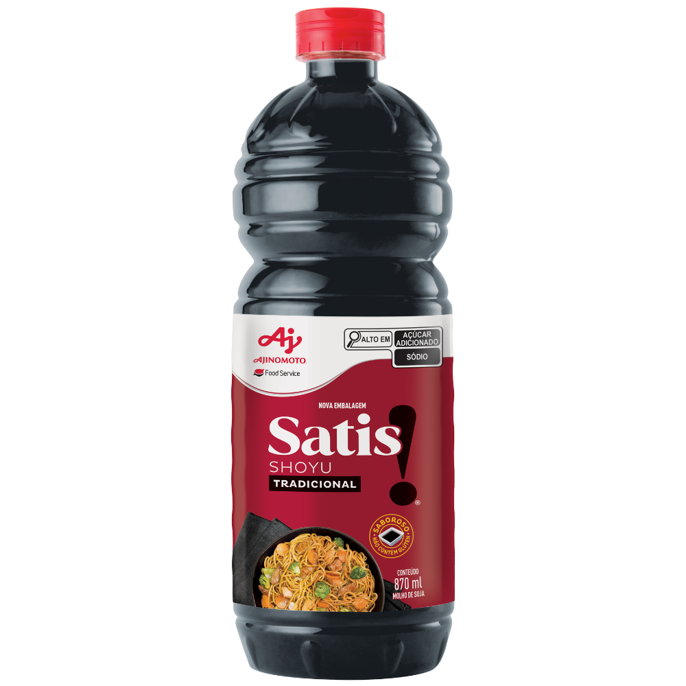 Molho Shoyu Profissional Satis!® Tradicional 870ml