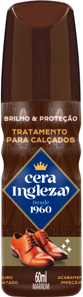 Cera Para Calçados Ingleza Marrom 60ml