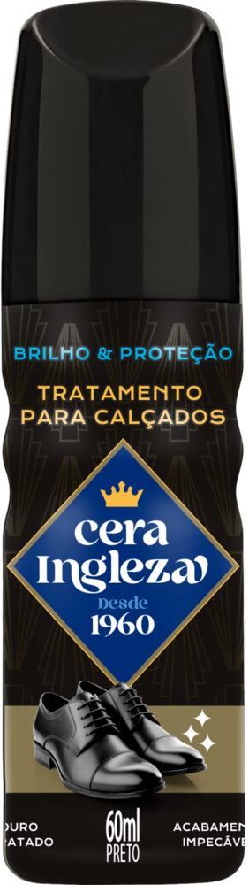 Cera Para Calçados Ingleza Preta 60ml