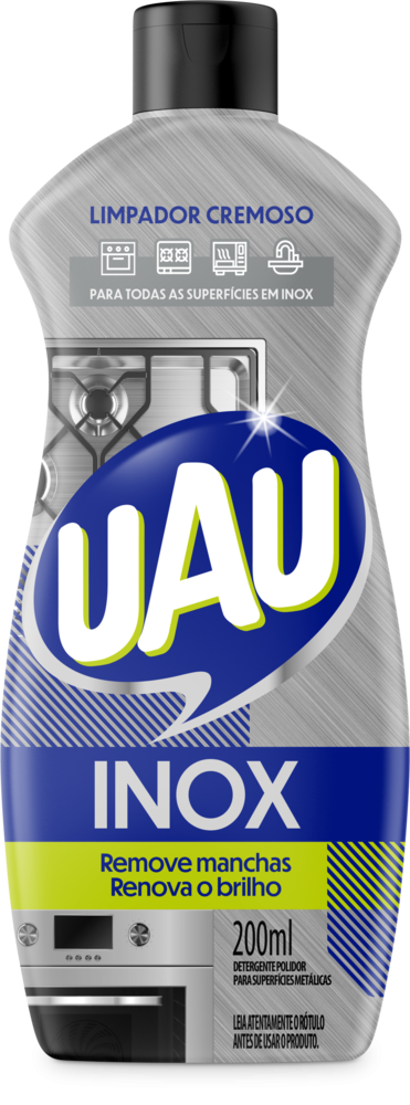 Limpador Cremoso UAU Inox 200ml