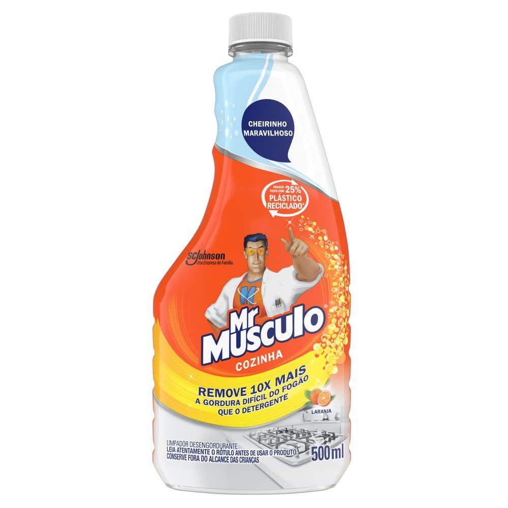 Desengordurante Mr Músculo Cozinha Refil Laranja 500ml