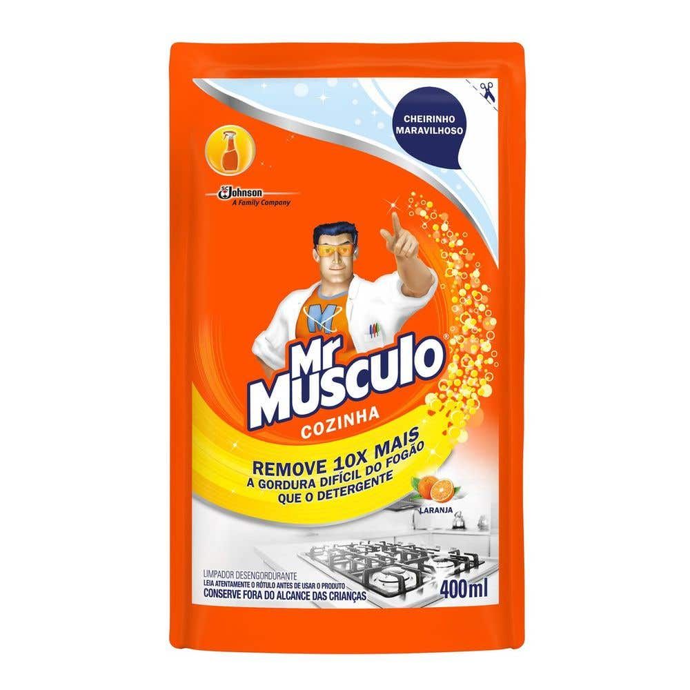 Desengordurante Mr Músculo Cozinha Refil Laranja 400ml Menor Preço