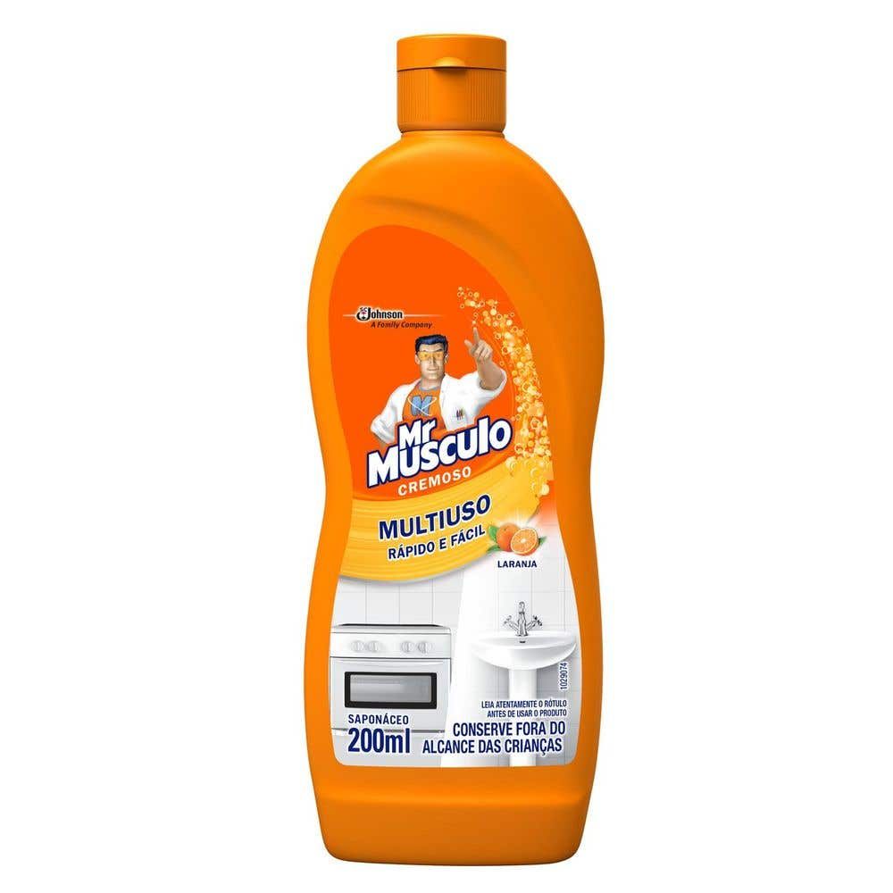 Limpador Mr Músculo Multiuso Cremoso Laranja 200ml