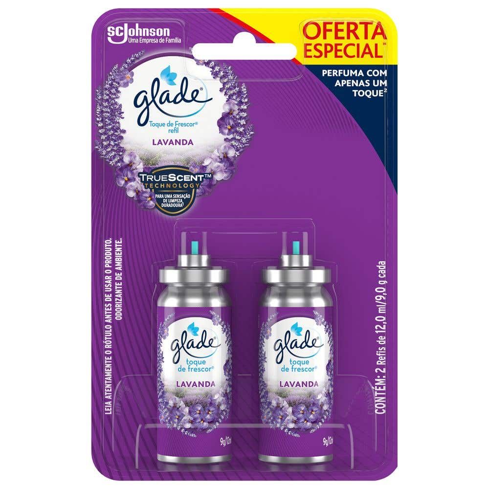Desodorizador Glade Toque de Frescor Refil Lavanda Oferta 2UN