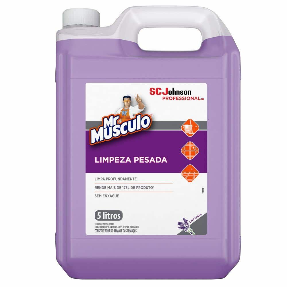 Limpador Mr Músculo Limpeza Pesada Líquido Lavanda 5L