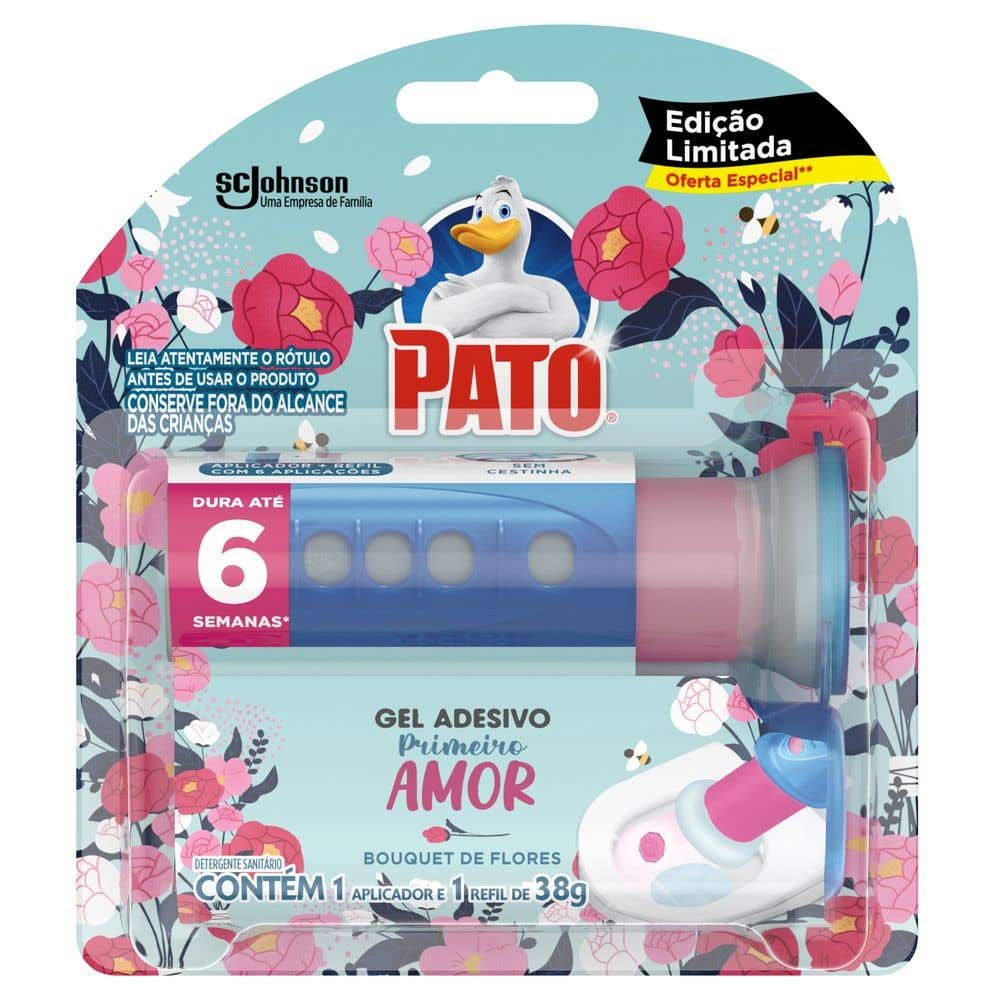 Detergente Sanitário Gel Adesivo com Aplicador Primeiro Amor Pato 38g