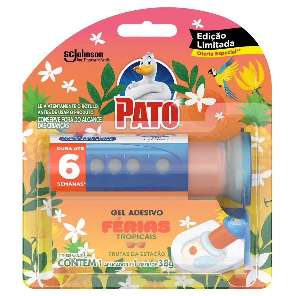 Detergente Sanitário Gel Adesivo com Aplicador Férias Tropicais 38g