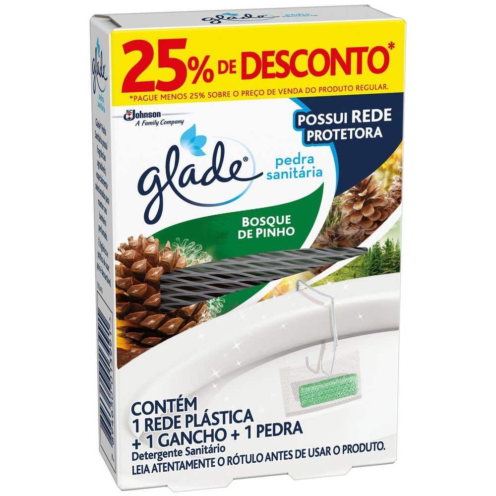 Desodorizador Sanitário Glade Pedra Bosque de Pinho 25g 25% Desconto