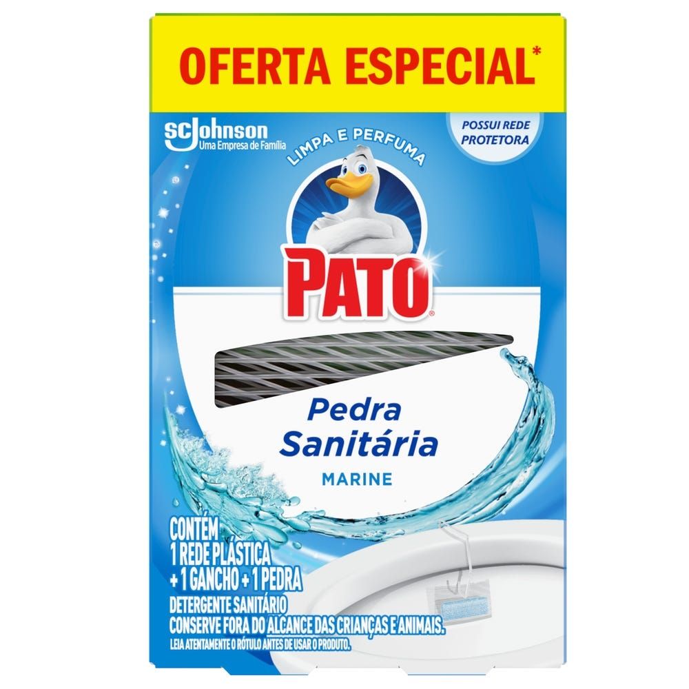 Desodorizador Sanitário Pato Pedra Marine 25g 25% Desconto
