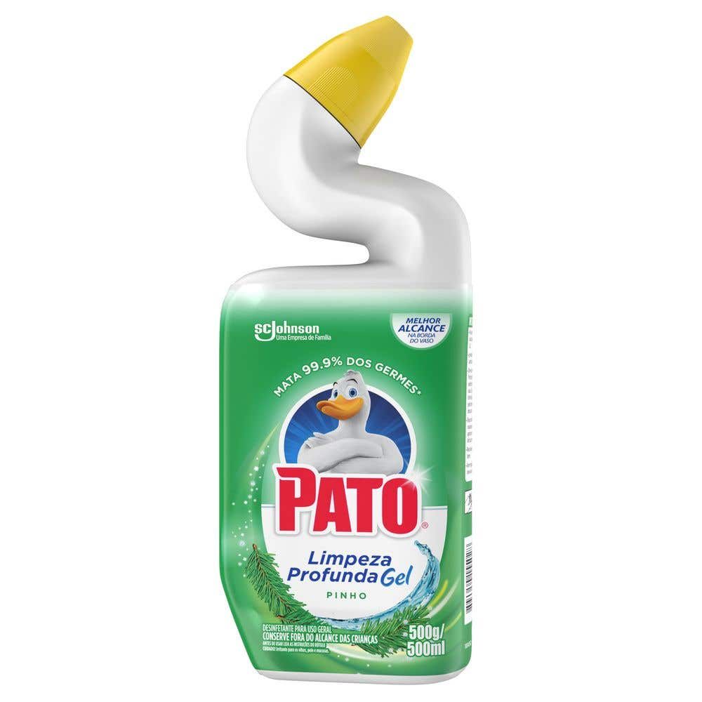 Limpador Sanitário Pato Limpeza Profunda Gel Pinho 500ml