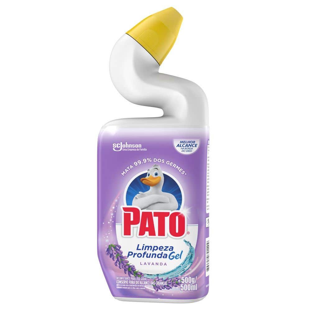 Limpador Sanitário Pato Limpeza Profunda Gel Lavanda 500ml