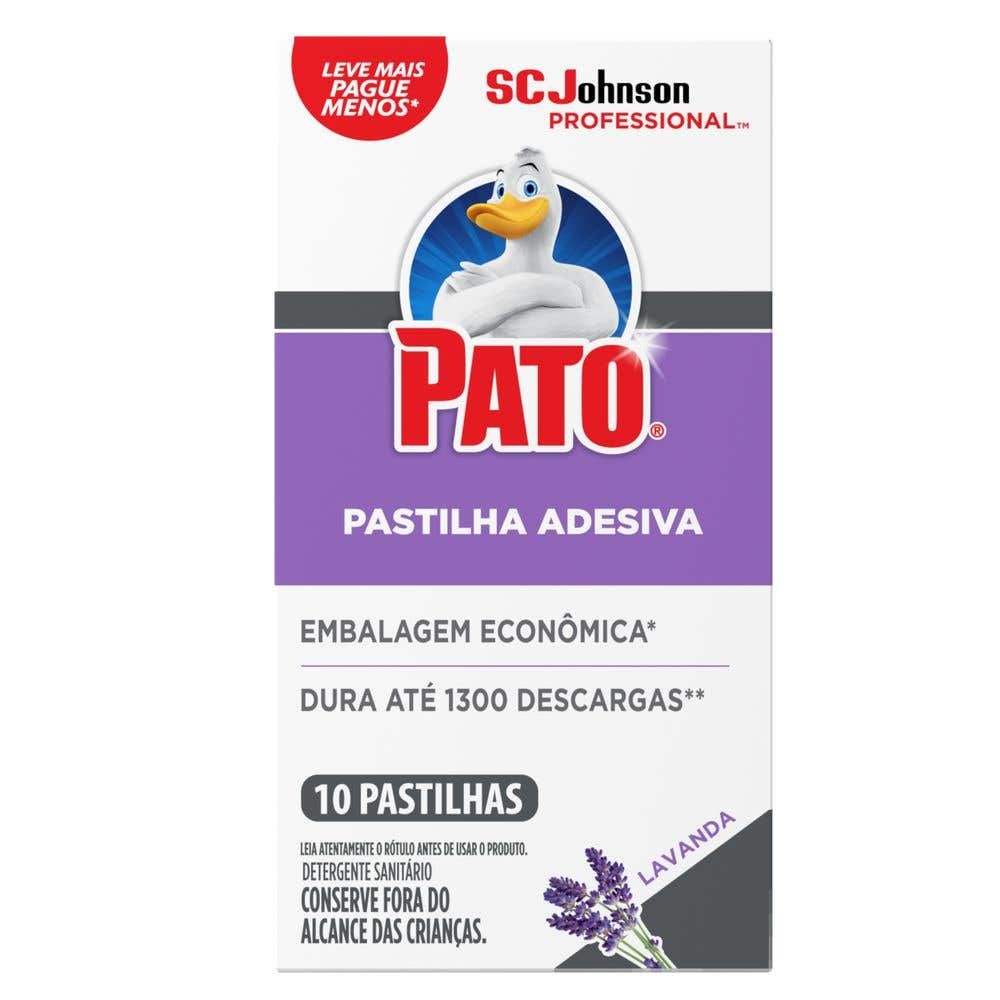 Desodorizador Sanitário Pato Pastilha Adesiva Lavanda 10UN