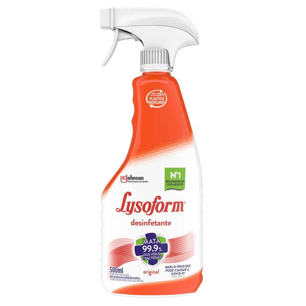 Desinfetante Spray Lysoform Original 500ml