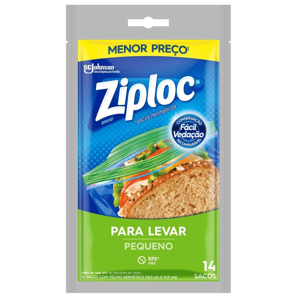 Sacos Herméticos Ziploc para Levar Pequeno com 14 unidades