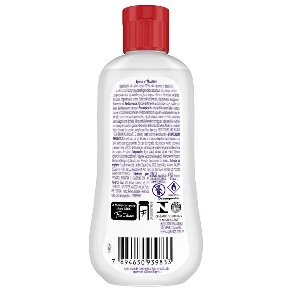 Álcool Gel Lysoform Original 100ml
