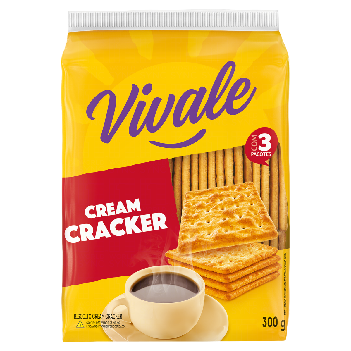 Biscoito Cream Cracker Vivale Pacote 300G