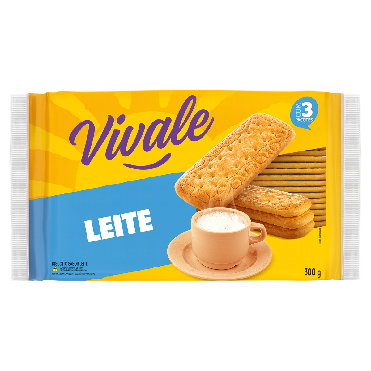 Biscoito Leite Vivale Pacote 300G