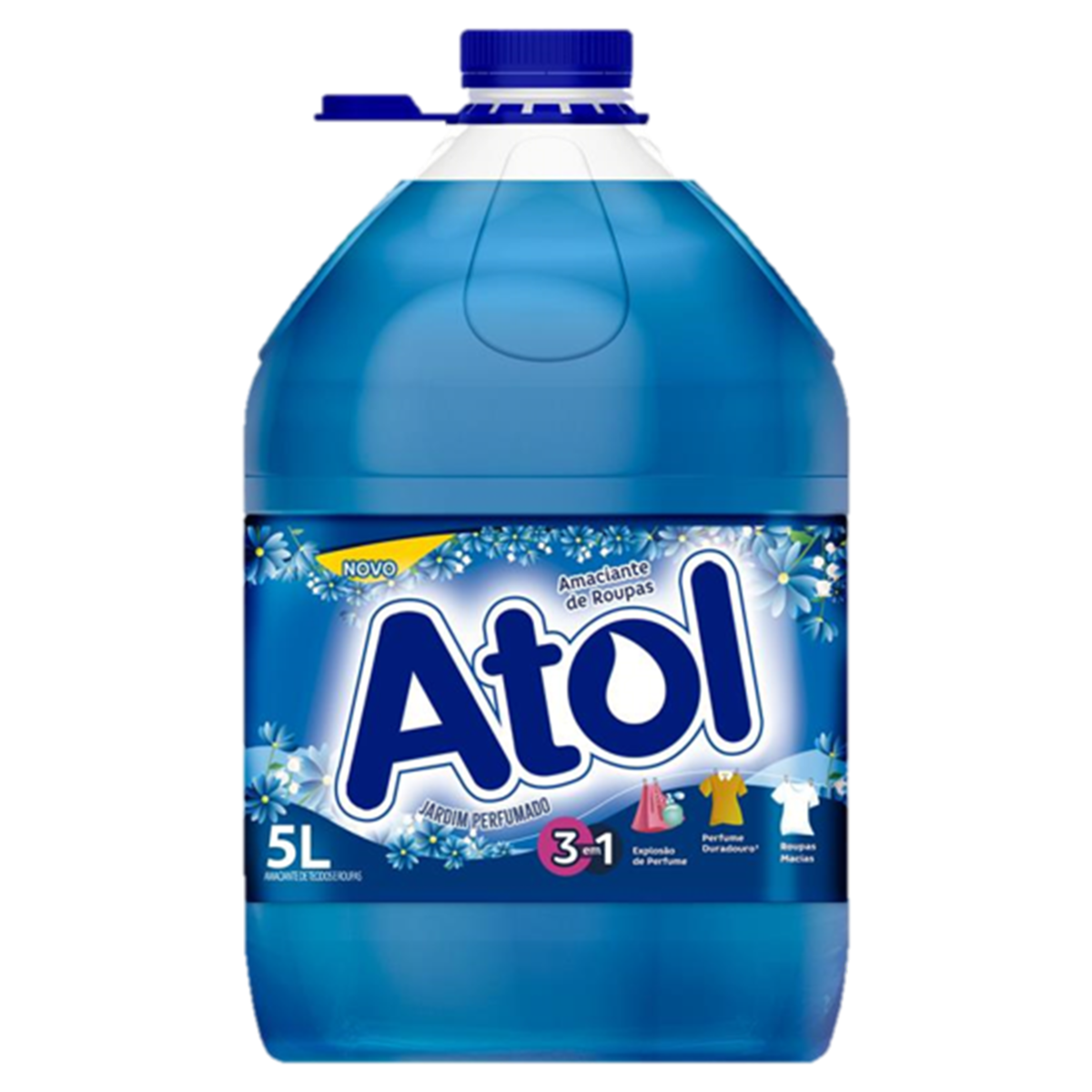 Amaciante de Roupa e Tecido 3 em 1 Jardim Perfumado Atol Galão 5l