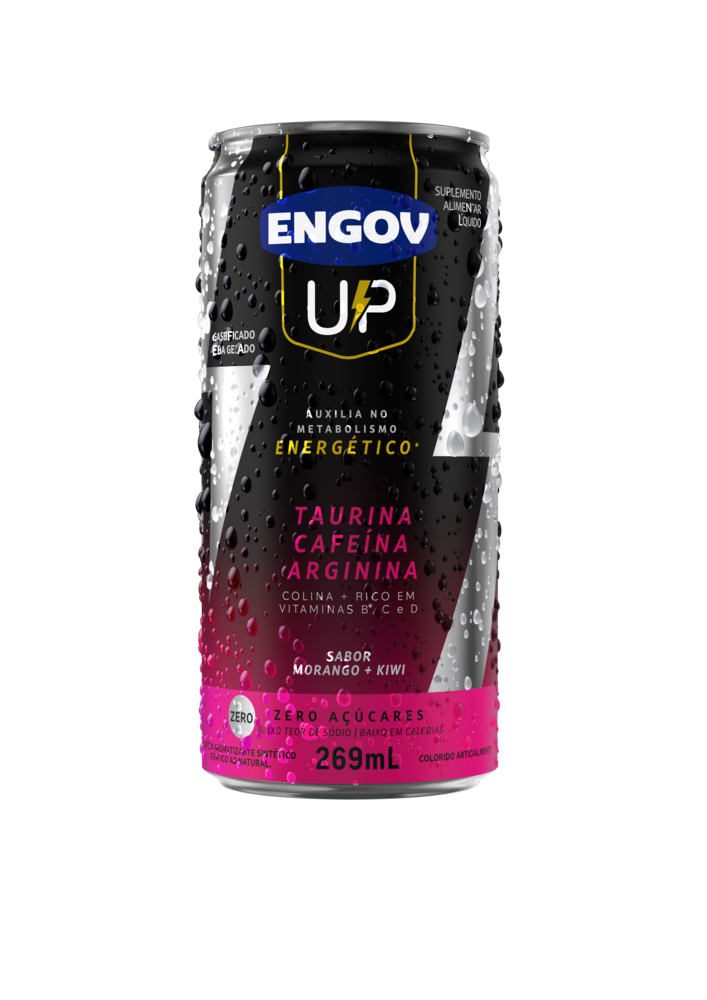 Energético Engov Up Morango E Kiwi Lata 269Ml