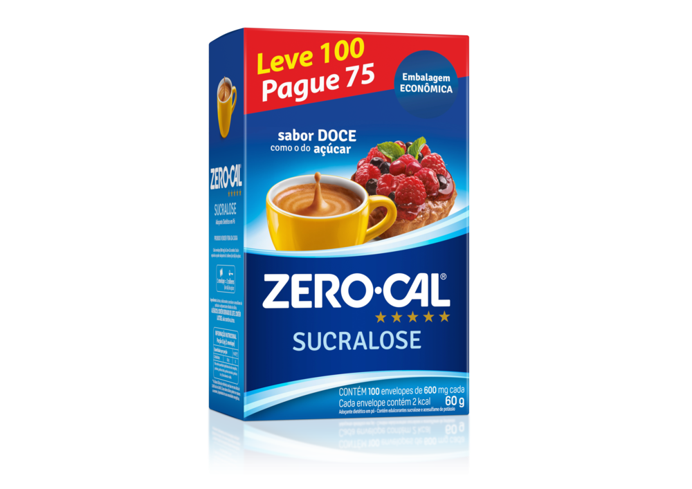 Adoçante Zero Cal Sucralose Po Sache Pack L100P75