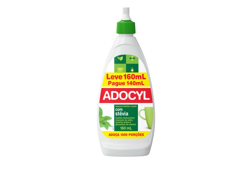 Adoçante Adocyl Stevia Leve 160Ml Pague 140Ml