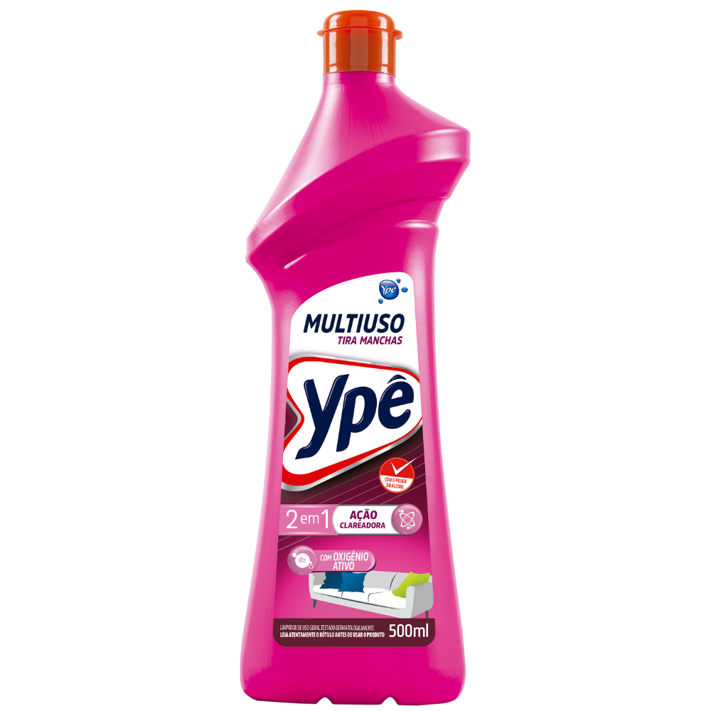 Multiuso Ypê Premium Tira Manchas  Rosa 500ml - Tira Manchas De Superfícies e Tecidos