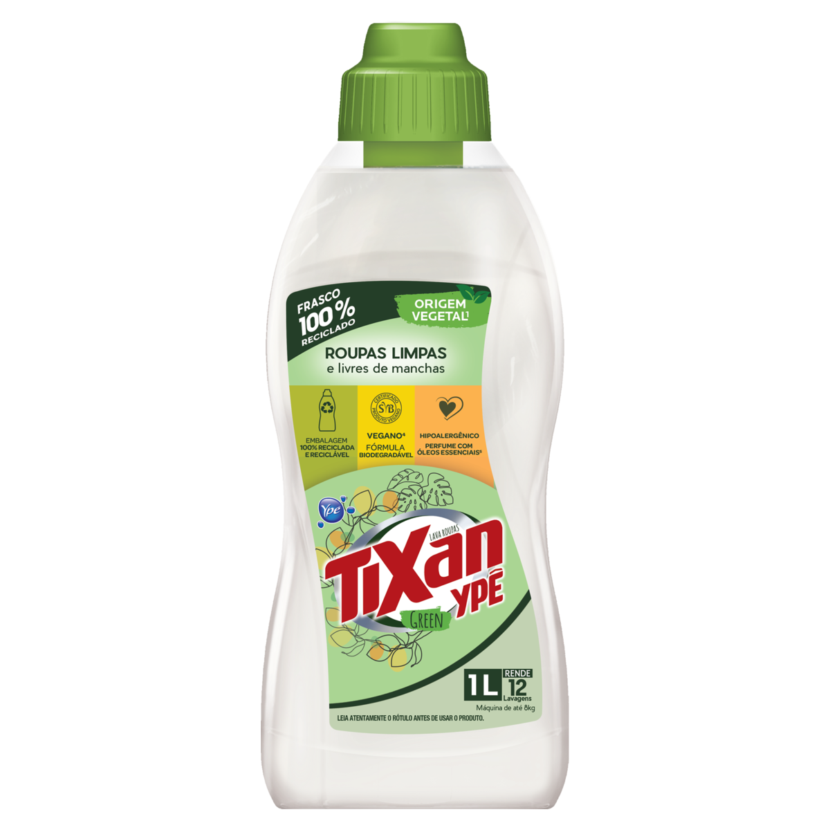 Lava-Roupas Líquido Tixan Ypê Green Frasco 1l