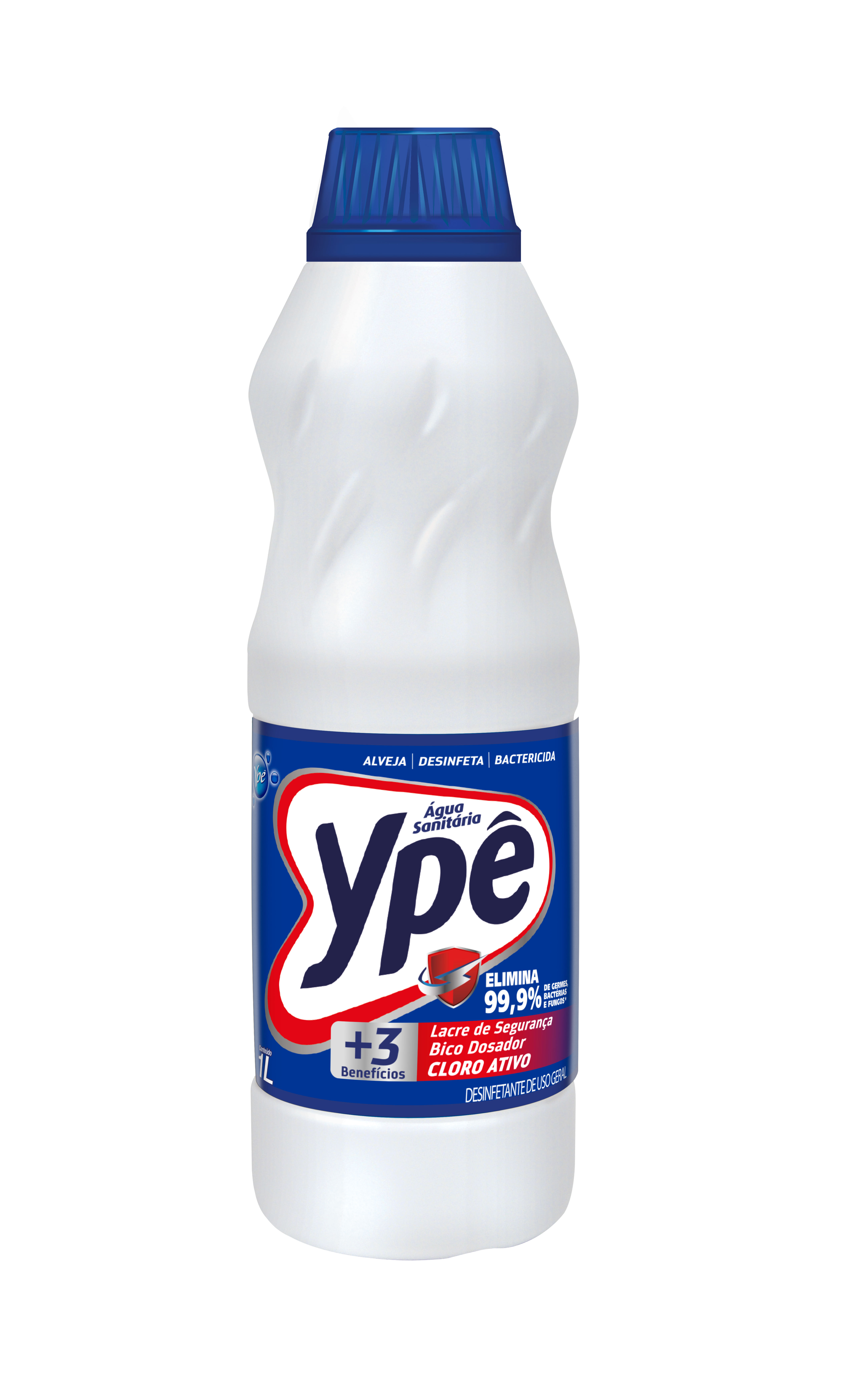 Água Sanitária Ypê 1l - Alveja - Desinfeta - Bactericida