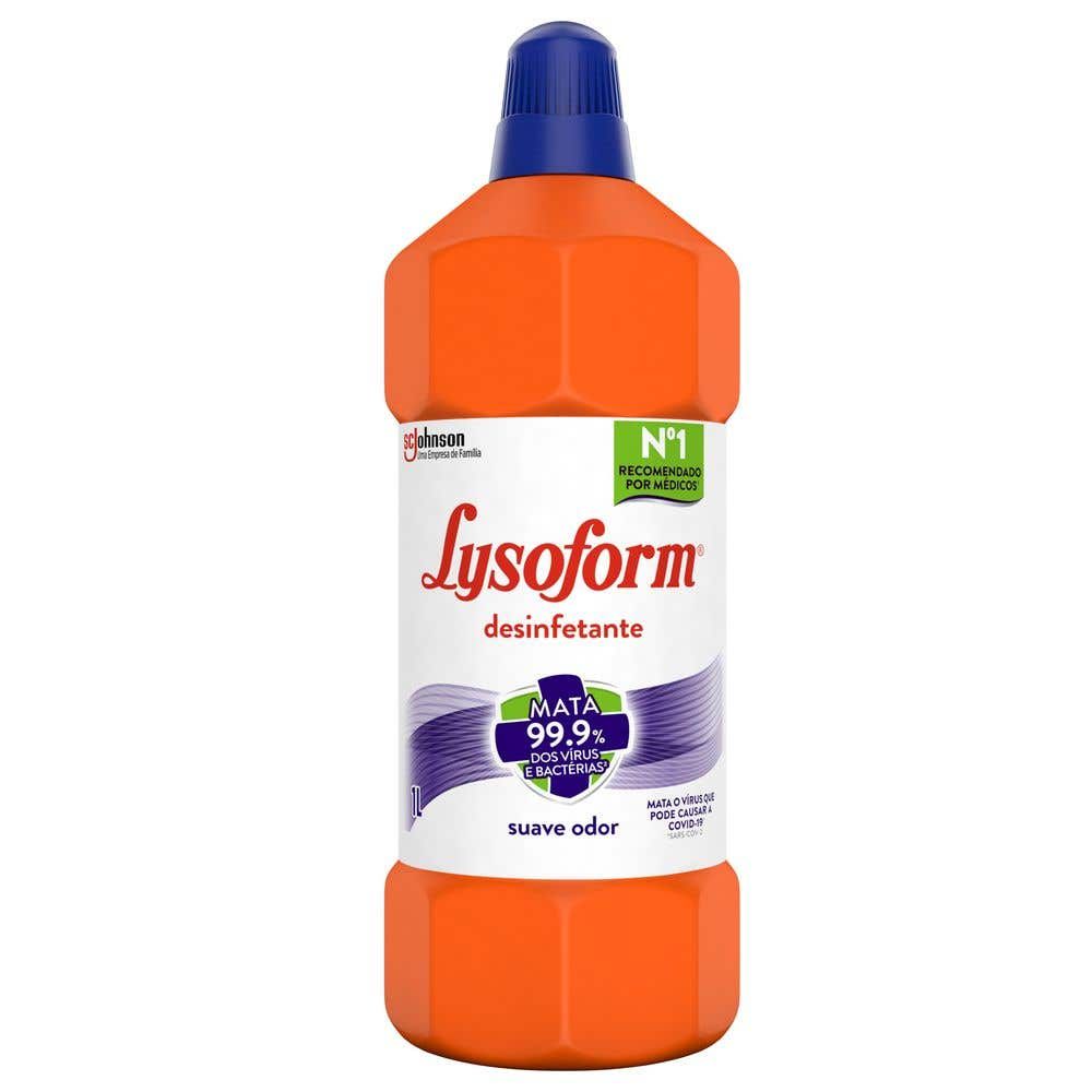 Desinfetante Líquido Lysoform Suave Odor 1L
