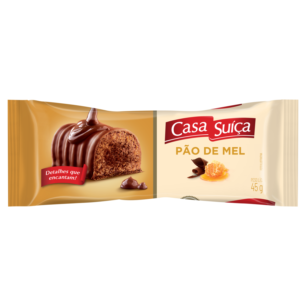 Pão De Mel Casa Suíça Pacote 45G