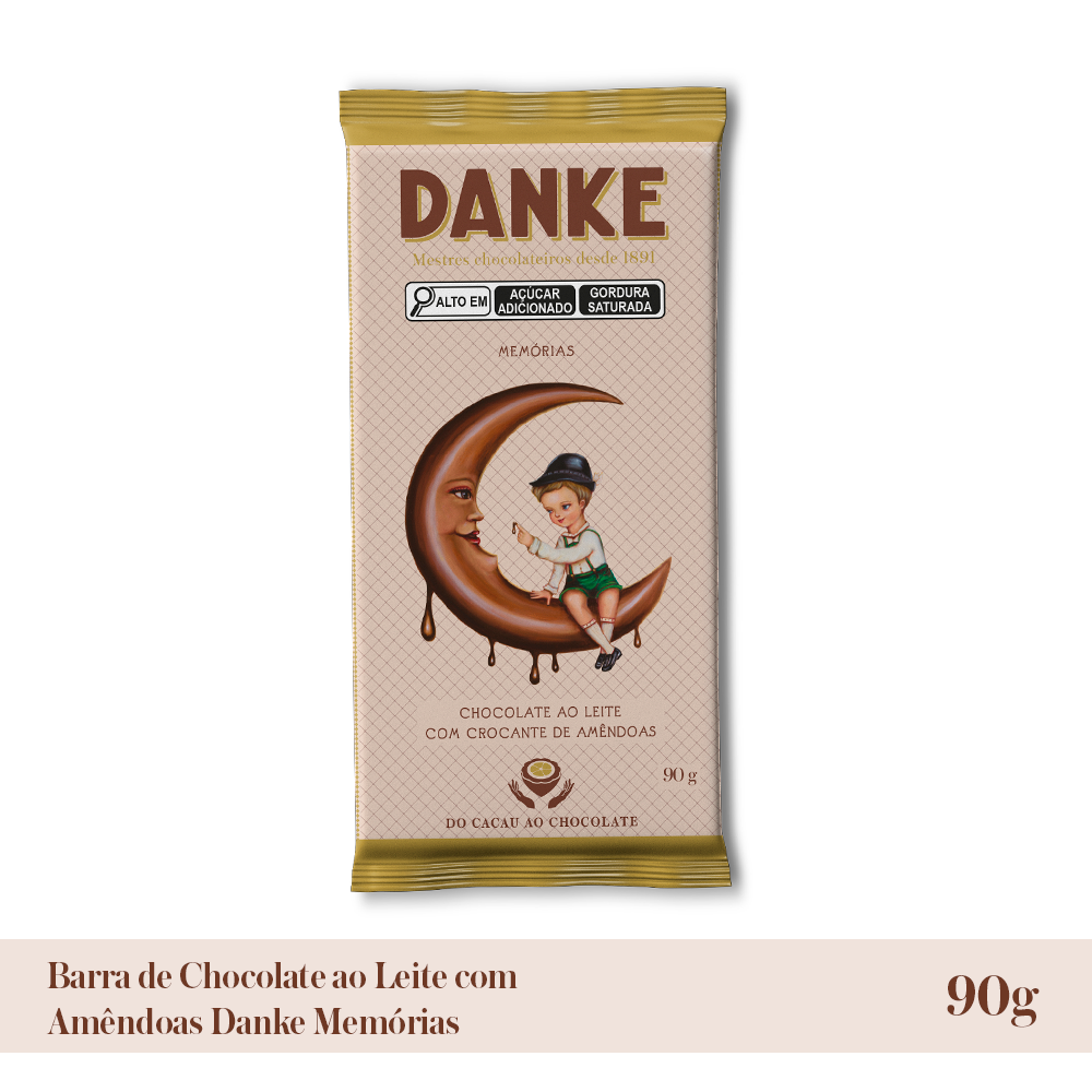 Barra Choc Flow Amendoas 6x14x90g Dk
