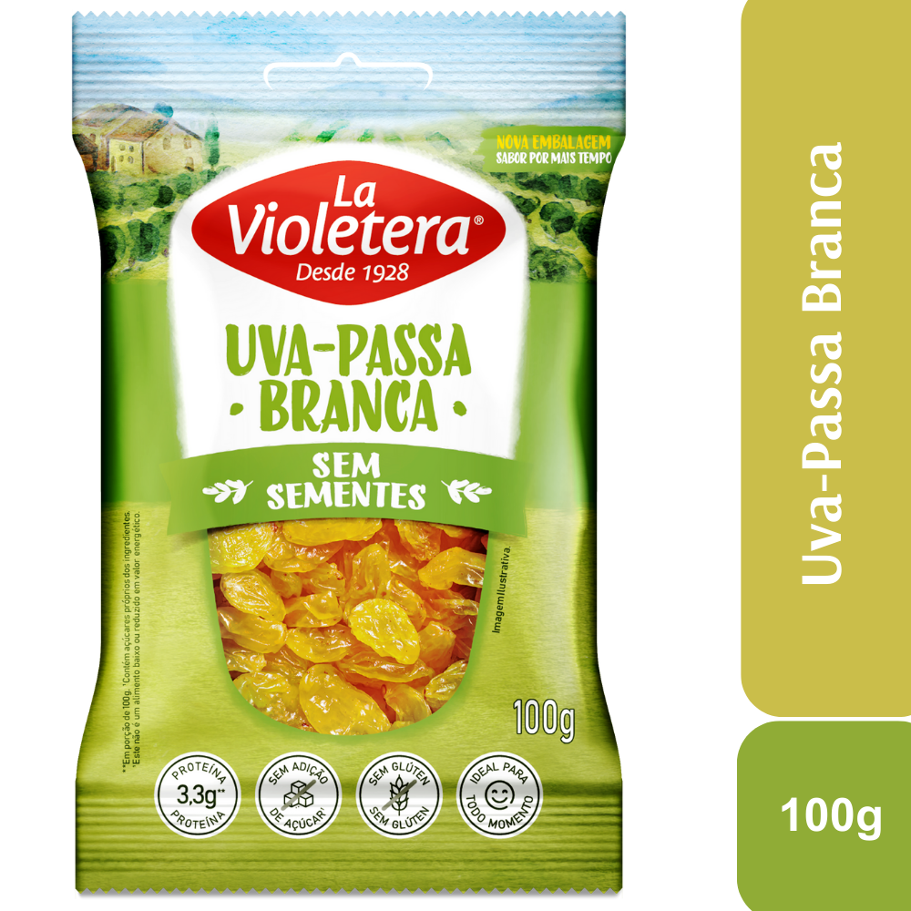 Uva-Passa Branca Pacote 100g