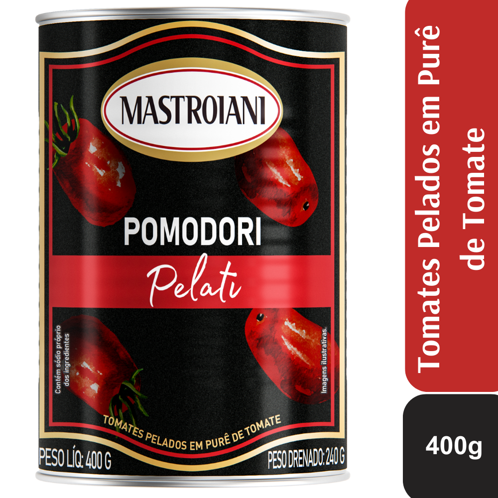 Pomodori Pelati Inteiro Lata 400g