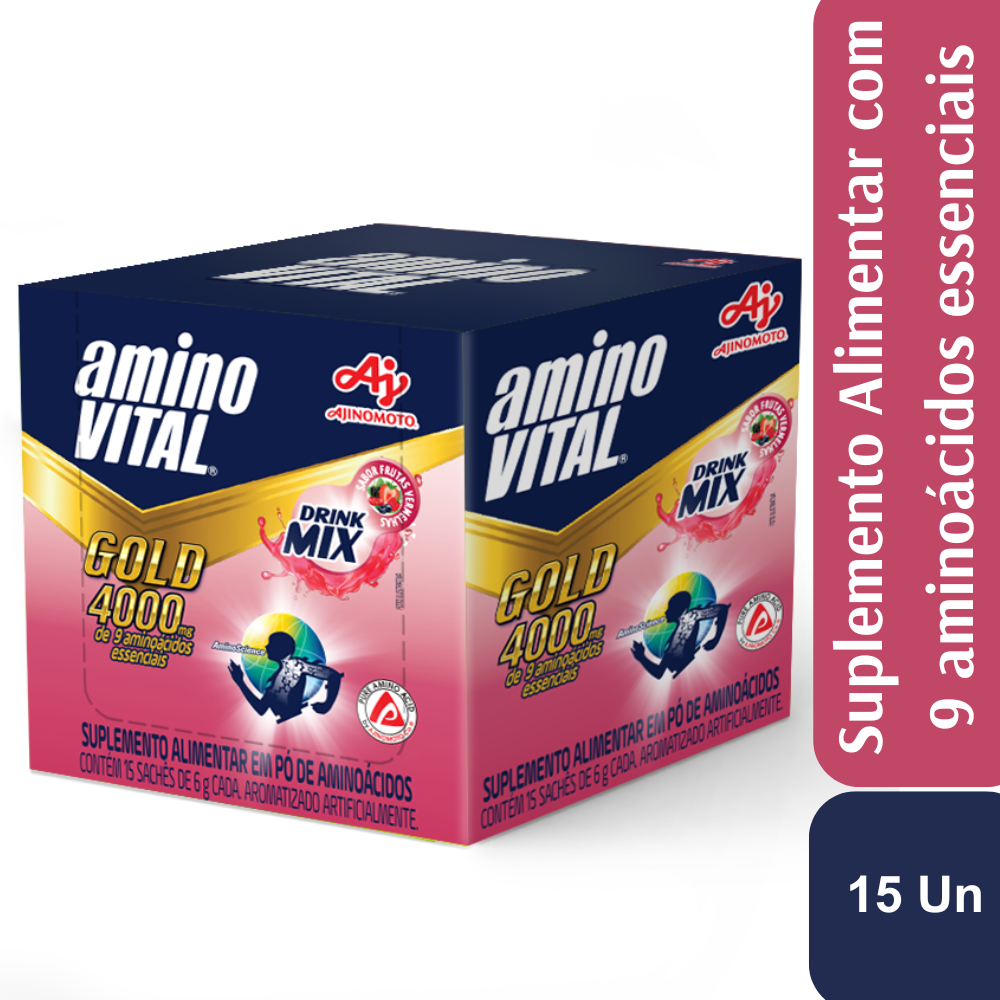 aminoVITAL® GOLD Drink Mix Frutas Vermelhas - Ajinomoto