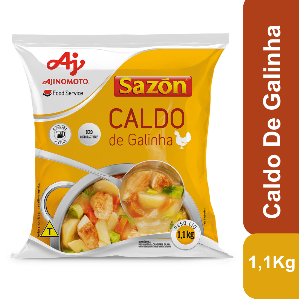 Caldo Em Pó Sazón® Profissional Sabor Galinha 1,1Kg