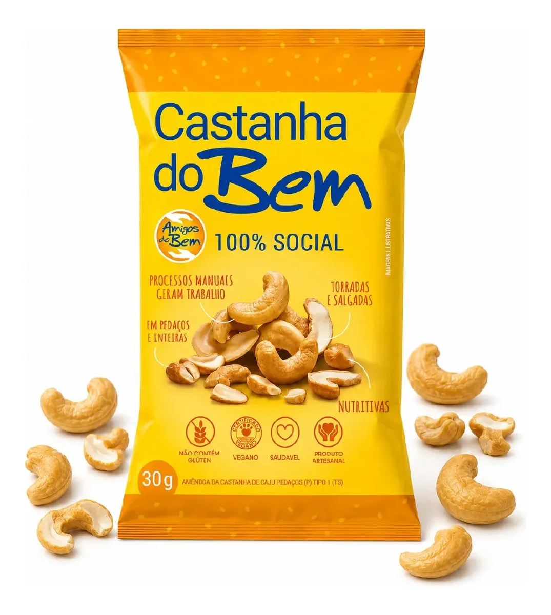 Castanha Bem 36unx30g Amigos Bem