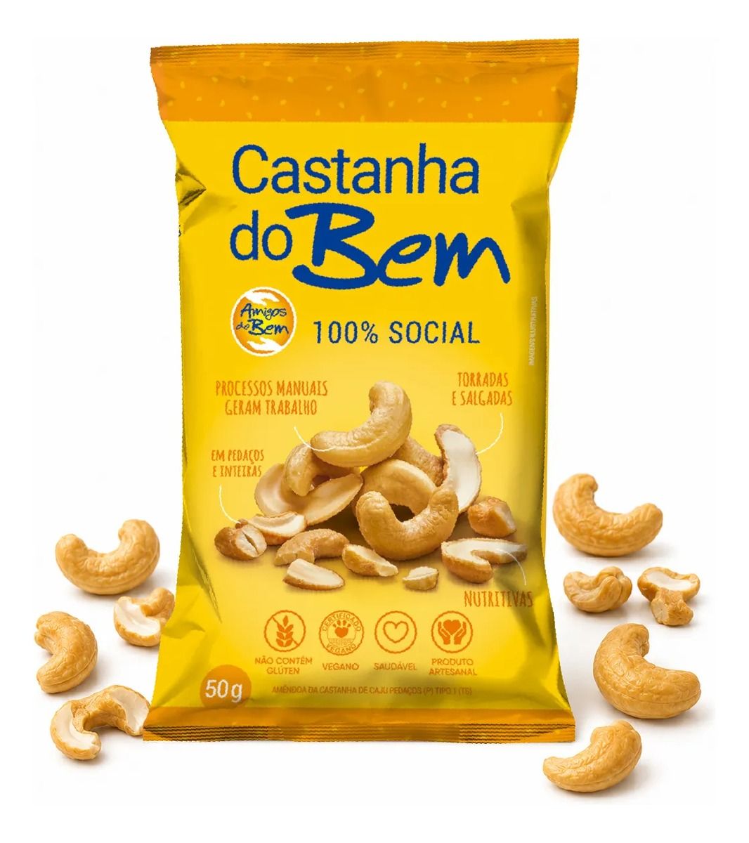 Castanha Mix 24unx50g Amigos Bem