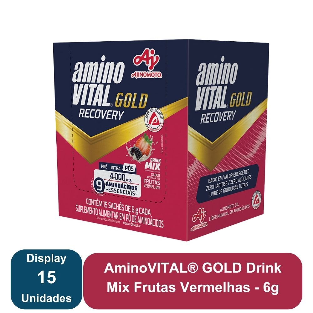 aminoVITAL® GOLD Drink Mix Frutas Vermelhas - Ajinomoto