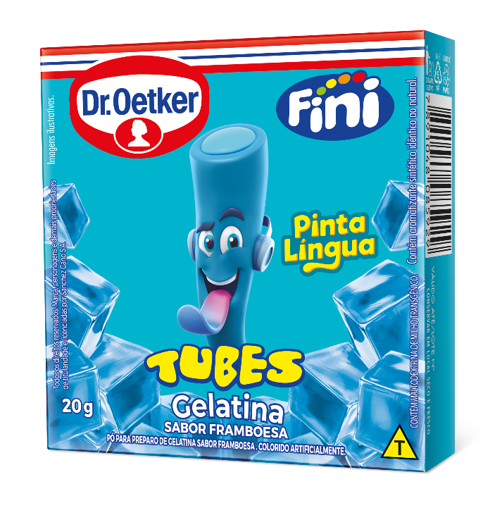Gelatina Tubes Pinta Língua 20g