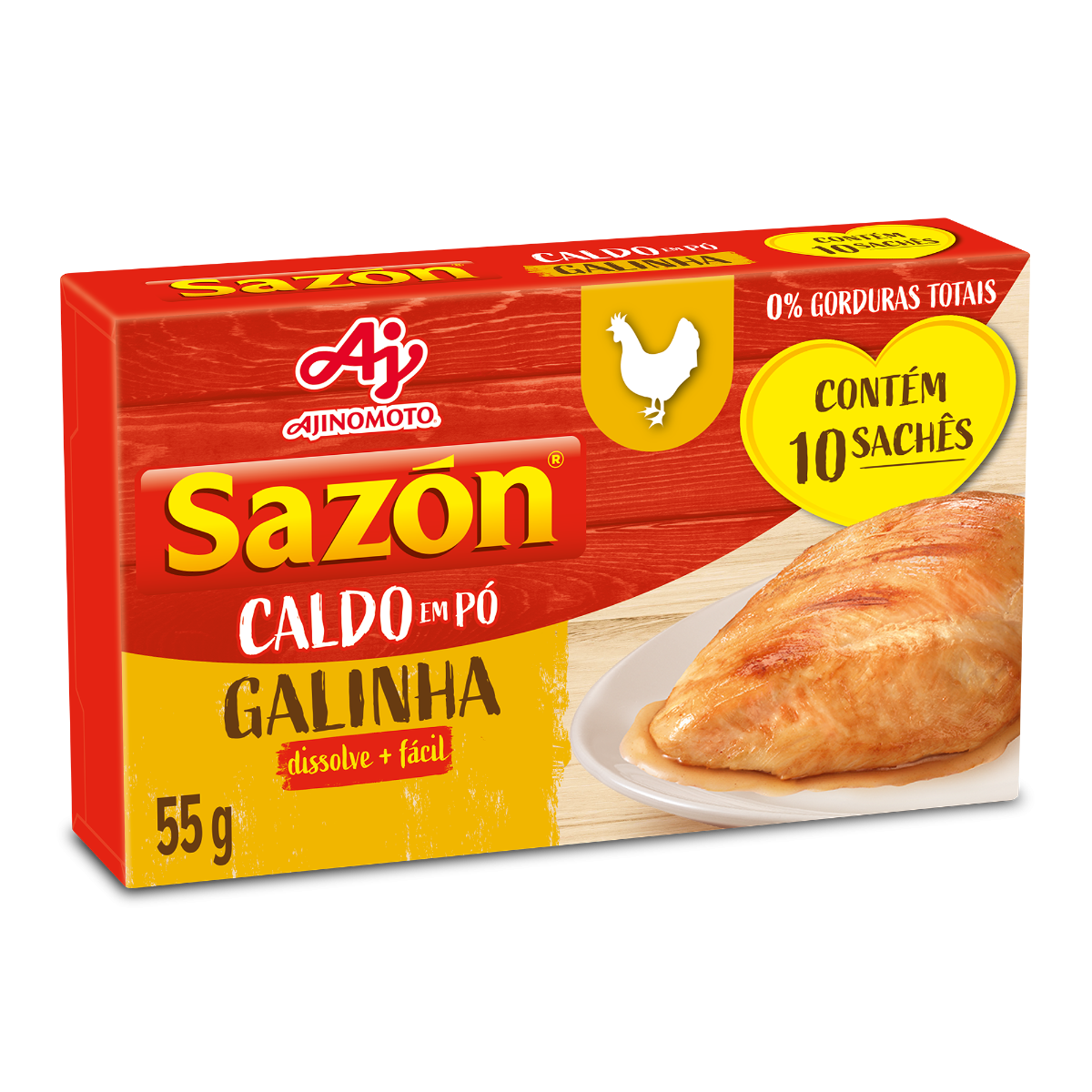 Caldo Sazón Galinha 55g 10 Sachês