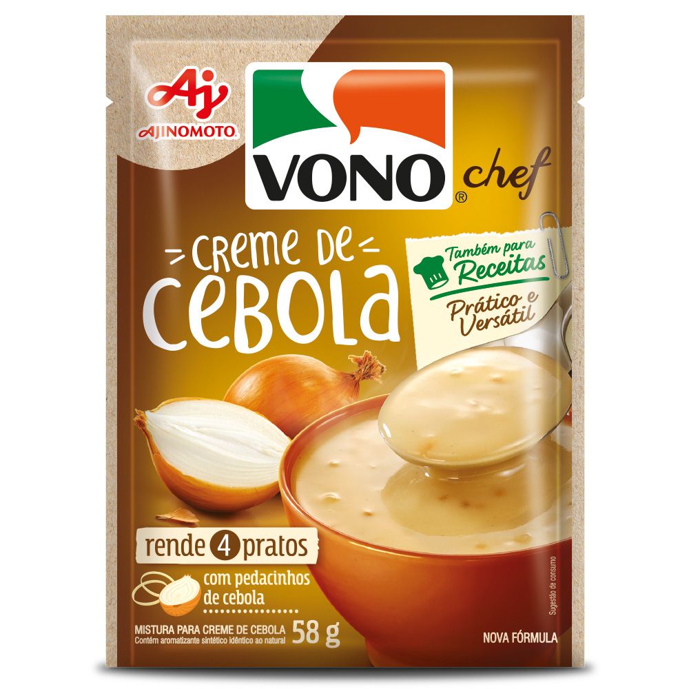 Sopa Cremosa VONO® Chef Sabor Creme De Cebola 58G