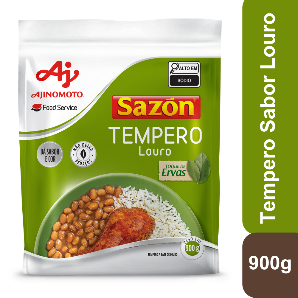 Tempero Em Pó Sazón® Profissional Louro 900G