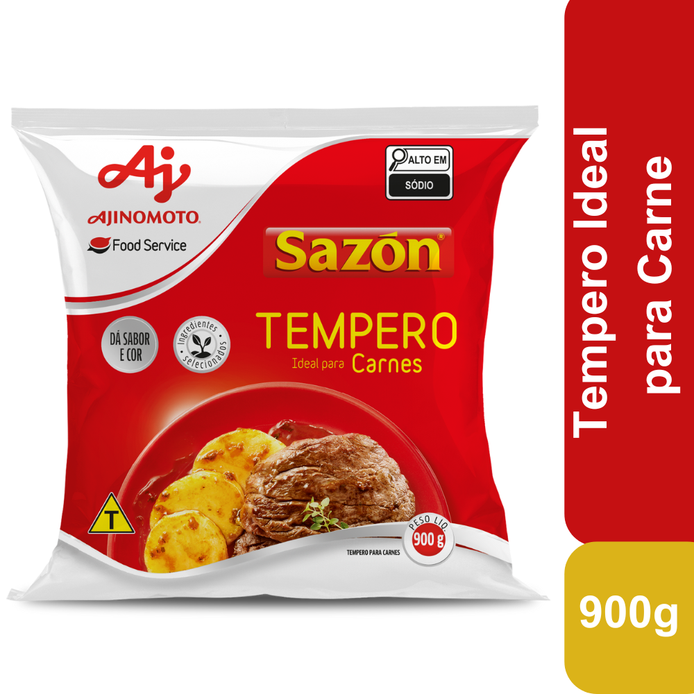 Tempero Em Pó SAZÓN® Profissional Para Carnes 900G