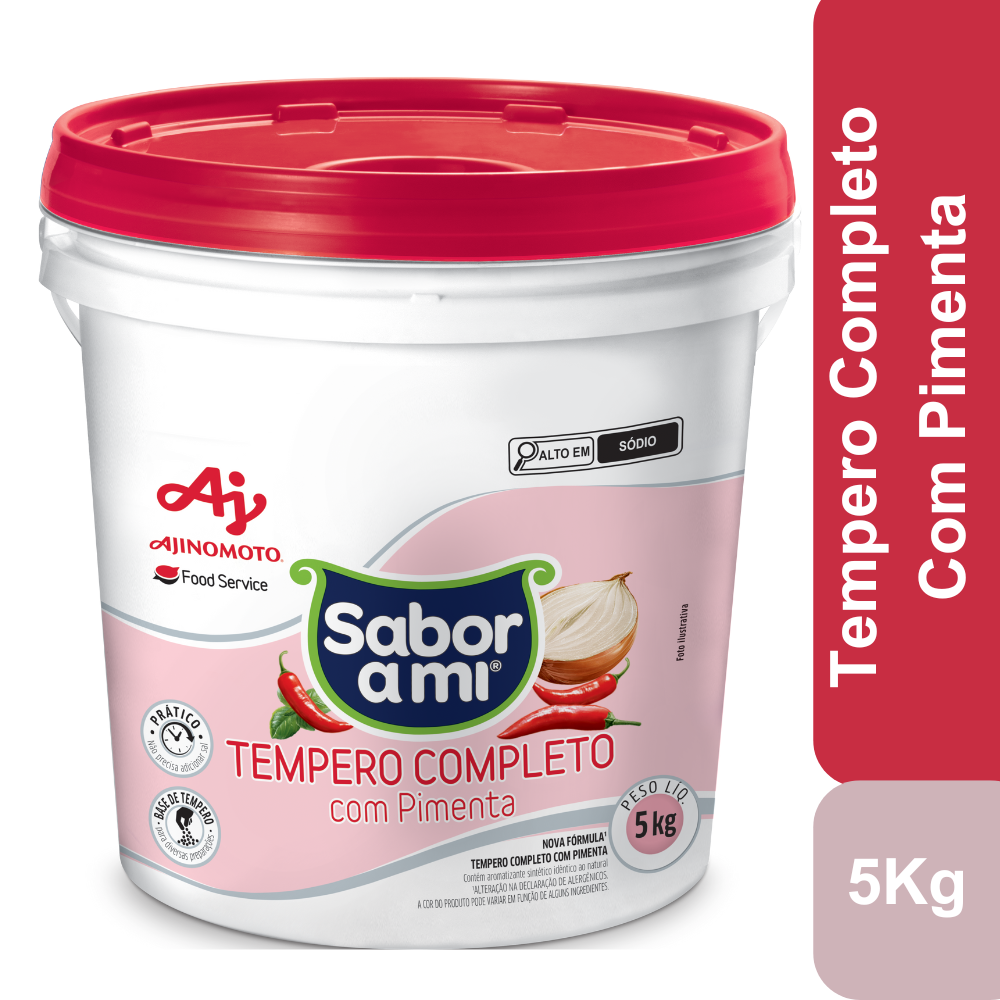 Tempero Completo Sabor A Mi® Com Pimenta Balde 5Kg