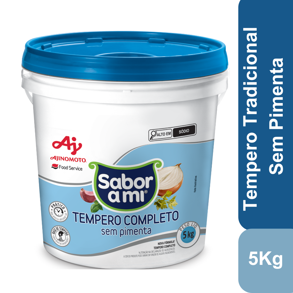 Tempero Completo Sabor A Mi® Sem Pimenta Balde 5Kg