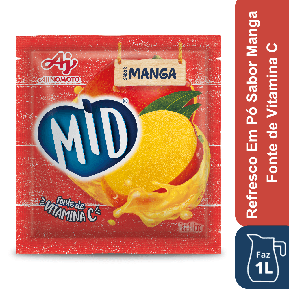 Refresco Em Pó Mid® Sabor Manga 20G