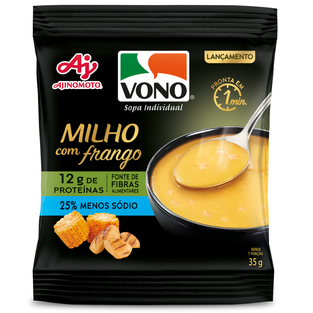 Sopa VONO® Proteína Sabor Milho com Frango 35g