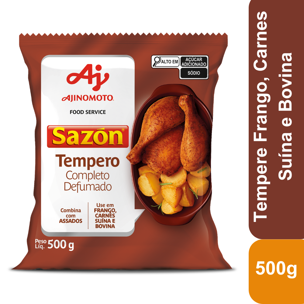 Tempero Sazón Profissional Completo Defumado 500g