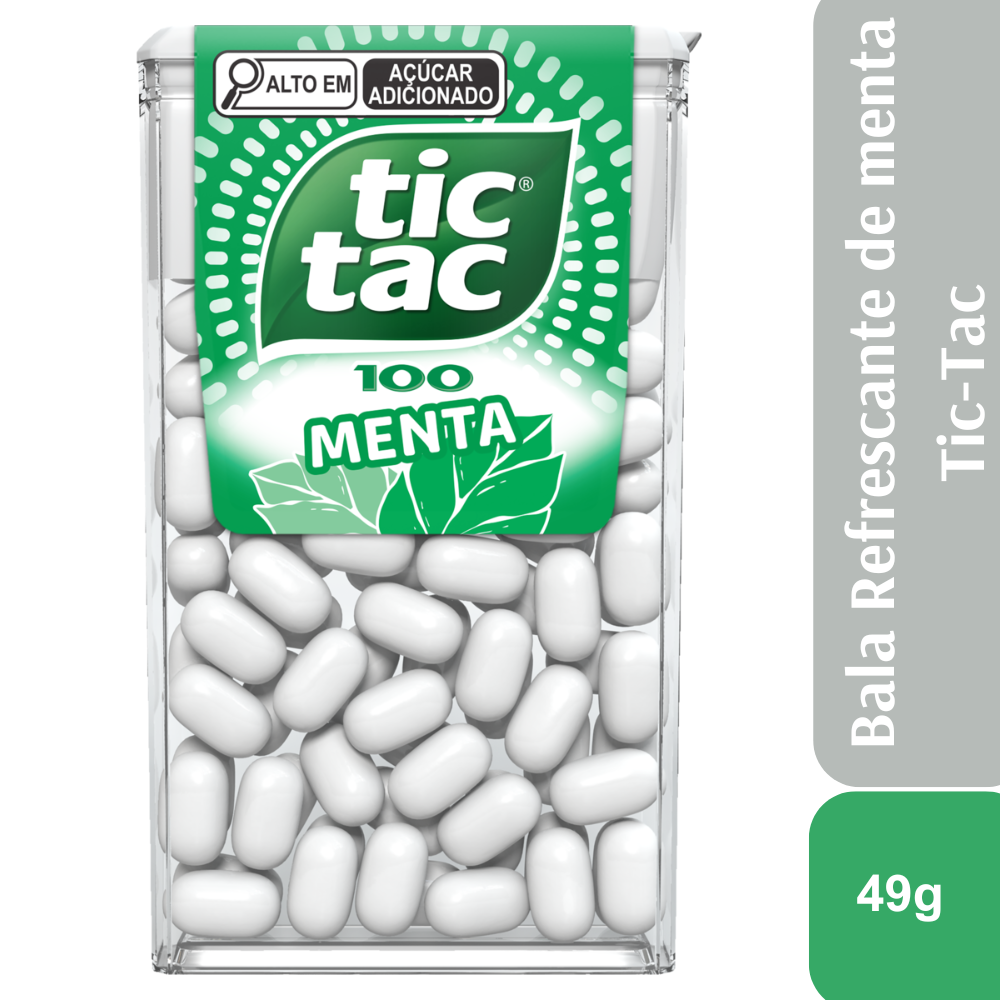 Tic Tac Pastilha Sabor Menta 49g